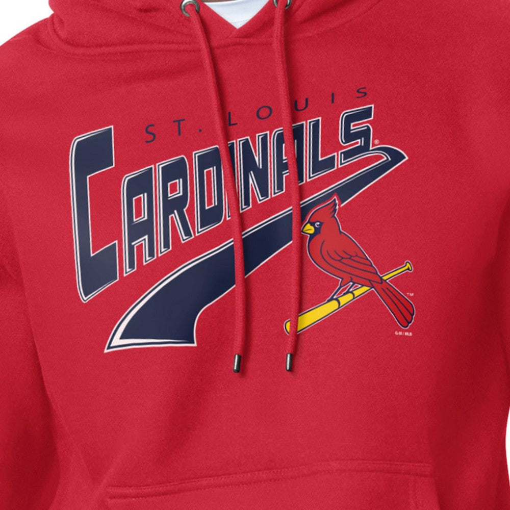 St. Louis Cardinals Starter Modern Tailsweep Fleece Tri-Blend Pullover Hoodie - MLB