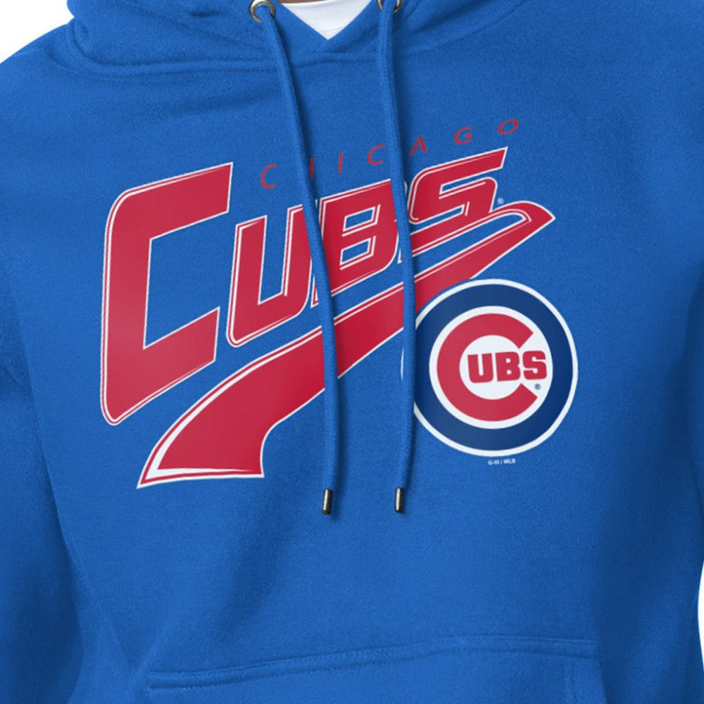 Chicago Cubs Starter Modern Tailsweep Fleece Tri-Blend Pullover Hoodie - MLB