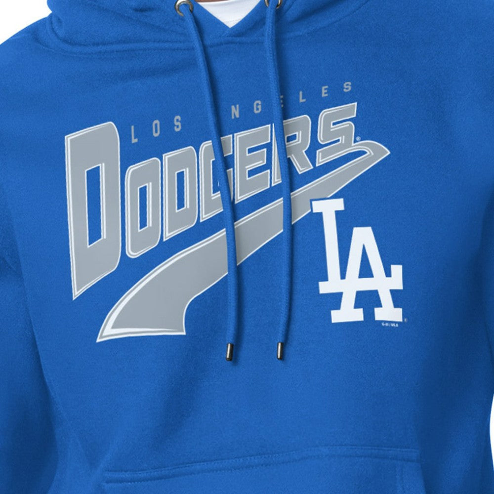 Los Angeles Dodgers Starter Modern Tailsweep Fleece Tri-Blend Pullover Hoodie - MLB