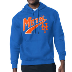 New York Mets Starter Modern Tailsweep Fleece Tri-Blend Pullover Hoodie - MLB