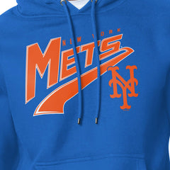 New York Mets Starter Modern Tailsweep Fleece Tri-Blend Pullover Hoodie - MLB
