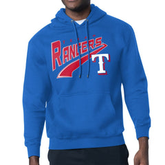 Texas Rangers Starter Modern Tailsweep Fleece Tri-Blend Pullover Hoodie - MLB