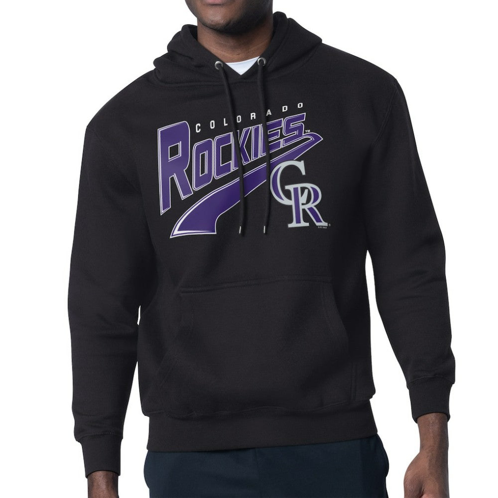 Colorado Rockies Starter Modern Tailsweep Fleece Tri-Blend Pullover Hoodie - MLB