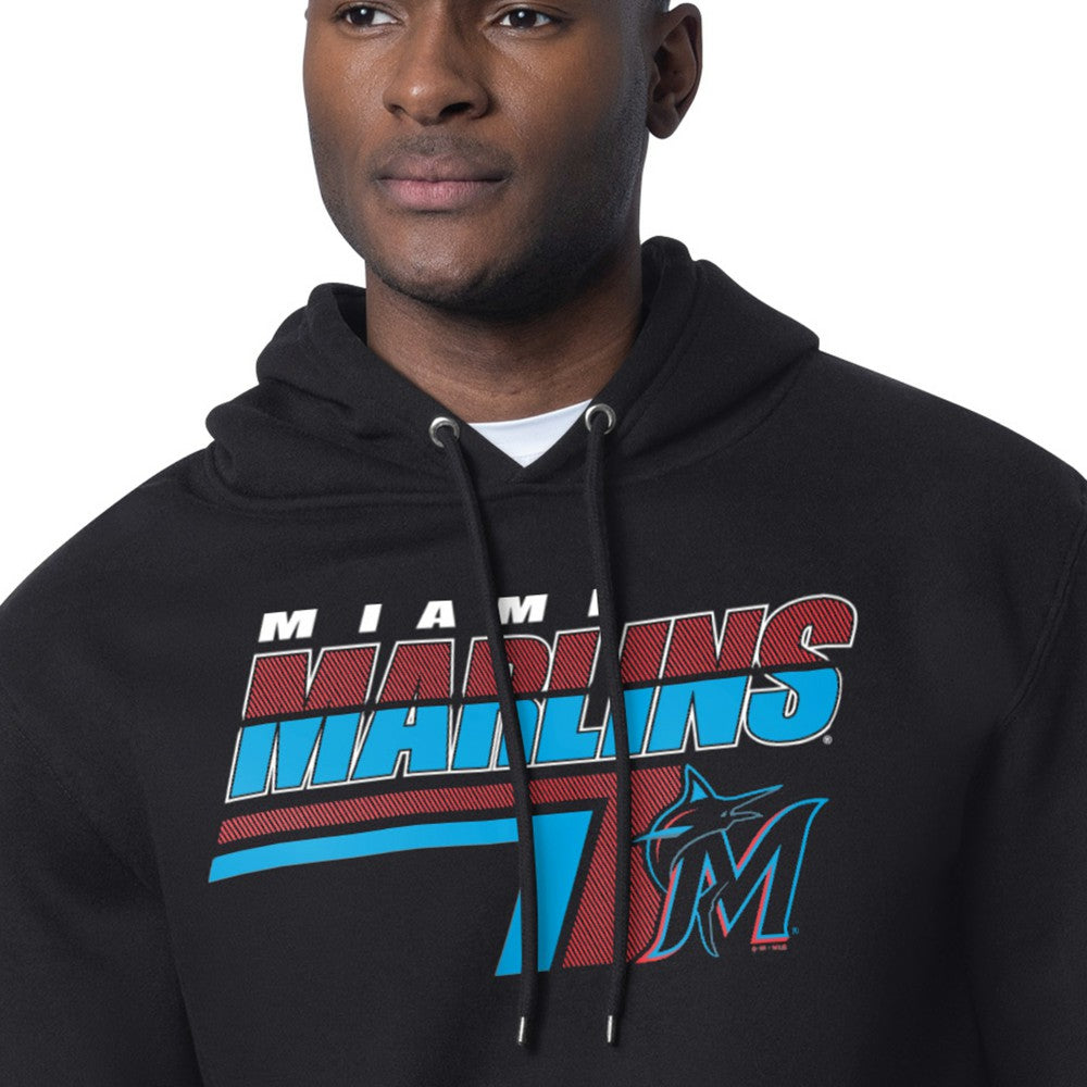 Miami Marlins Starter Logo Push Graphic Hoodie - MLB