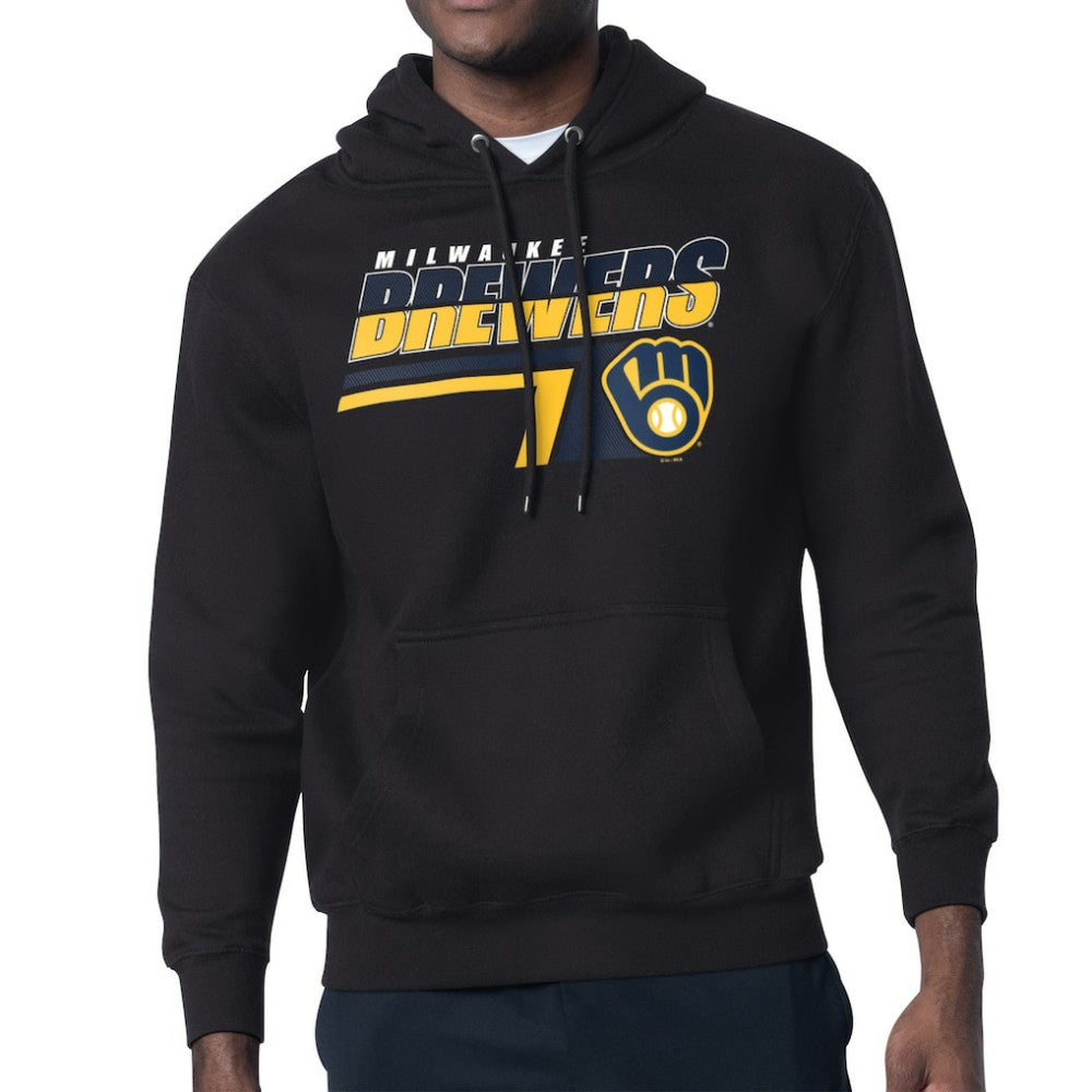 Milwaukee Brewers Starter Logo Push Graphic Hoodie - MLB