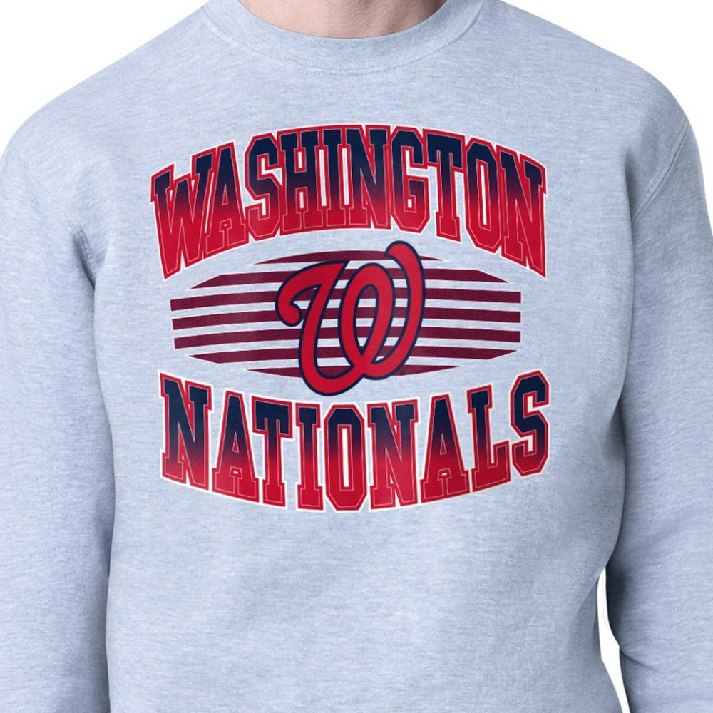 Washington Nationals Starter Team Grit Graphic Fleece Pullover Sweatshirt - MLB