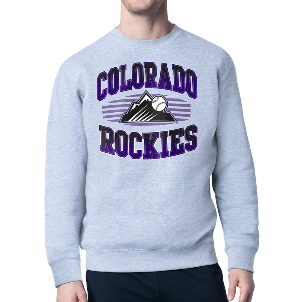 Colorado Rockies Starter Team Grit Graphic Fleece Pullover Sweatshirt - MLB