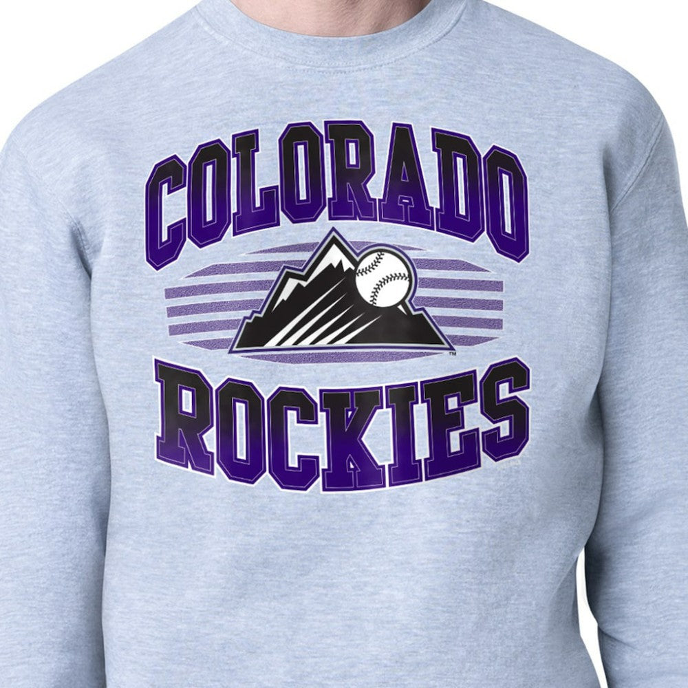 Colorado Rockies Starter Team Grit Graphic Fleece Pullover Sweatshirt - MLB