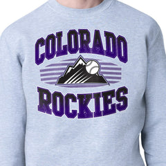 Colorado Rockies Starter Team Grit Graphic Fleece Pullover Sweatshirt - MLB