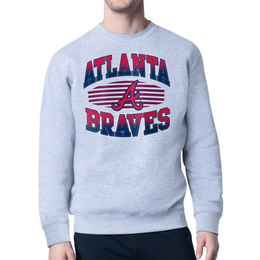 Atlanta Braves Starter Team Grit Graphic Fleece Pullover Sweatshirt - MLB