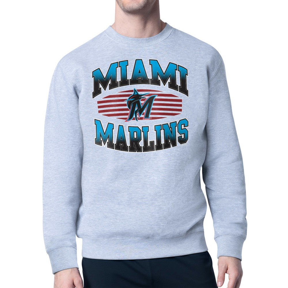 Miami Marlins Starter Team Grit Graphic Fleece Pullover Sweatshirt - MLB