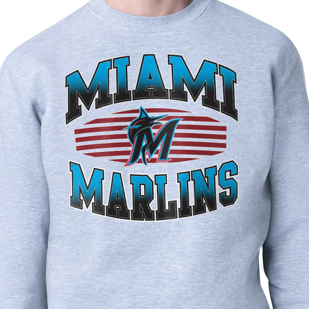 Miami Marlins Starter Team Grit Graphic Fleece Pullover Sweatshirt - MLB