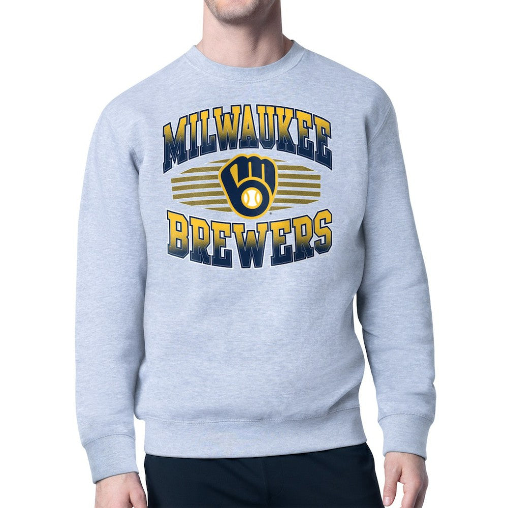 Milwaukee Brewers Starter Team Grit Graphic Fleece Pullover Sweatshirt - MLB