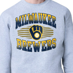 Milwaukee Brewers Starter Team Grit Graphic Fleece Pullover Sweatshirt - MLB