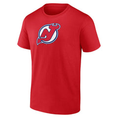 New Jersey Devils Primary Logo T-Shirt - Red - NHL