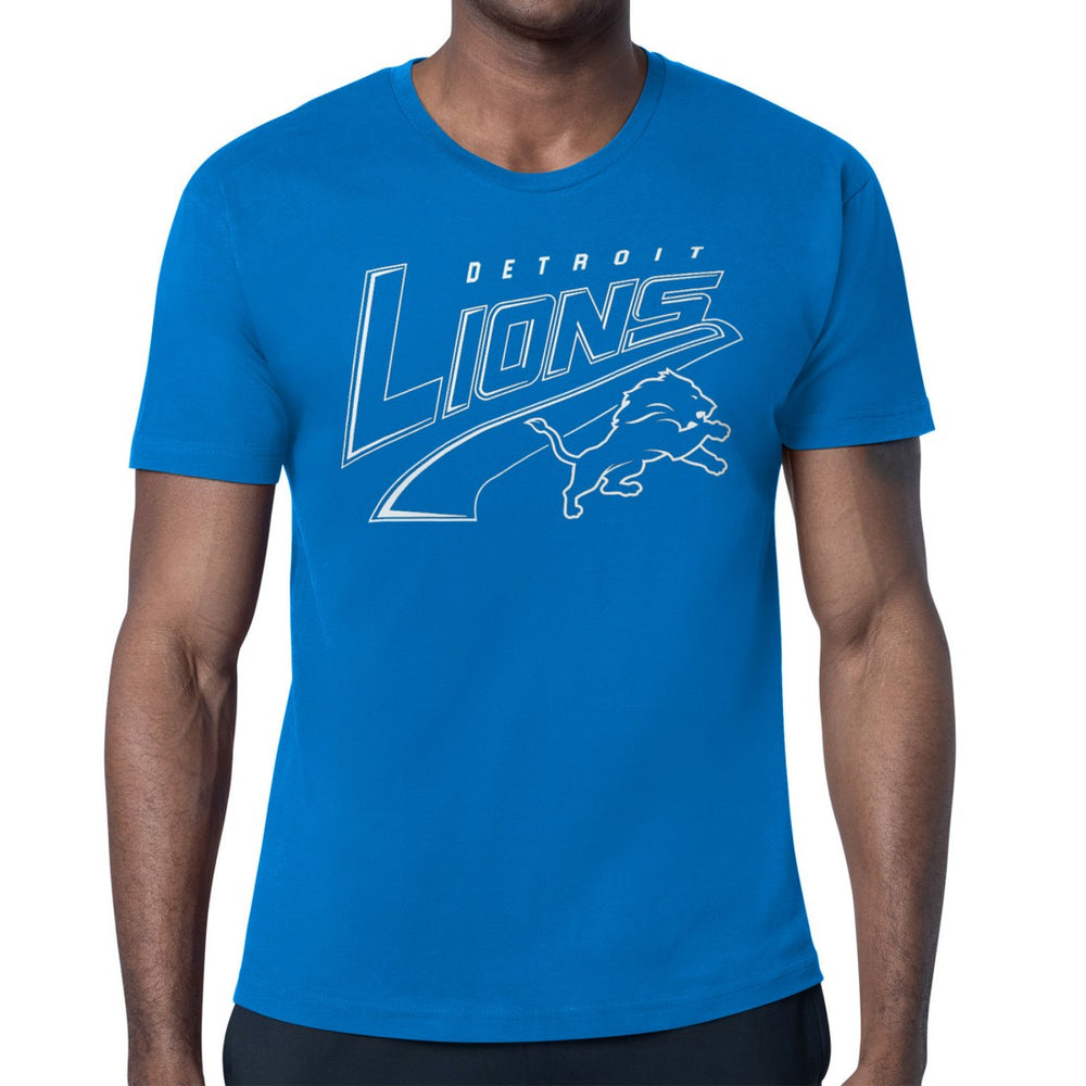 Detroit Lions Starter Modern Tailsweep Graphic T-Shirt Blue | NFL