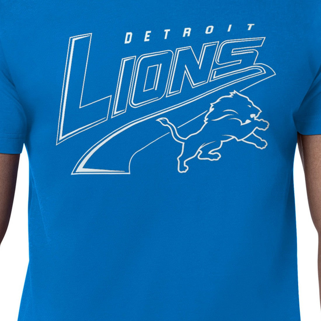 Detroit Lions Starter Modern Tailsweep Graphic T-Shirt Blue | NFL