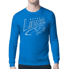 Detroit Lions Starter Modern Tailsweep Graphic Long Sleeve T-Shirt Blue | NFL