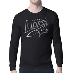 Detroit Lions Starter Modern Tailsweep Graphic Long Sleeve T-Shirt Black | NFL