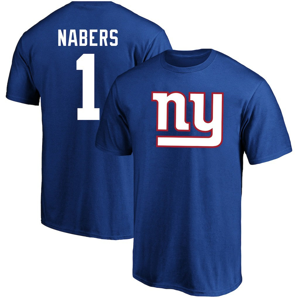 Malik Nabers New York Giants Big & Tall Player Name & Number T-Shirt Royal | Fanatics