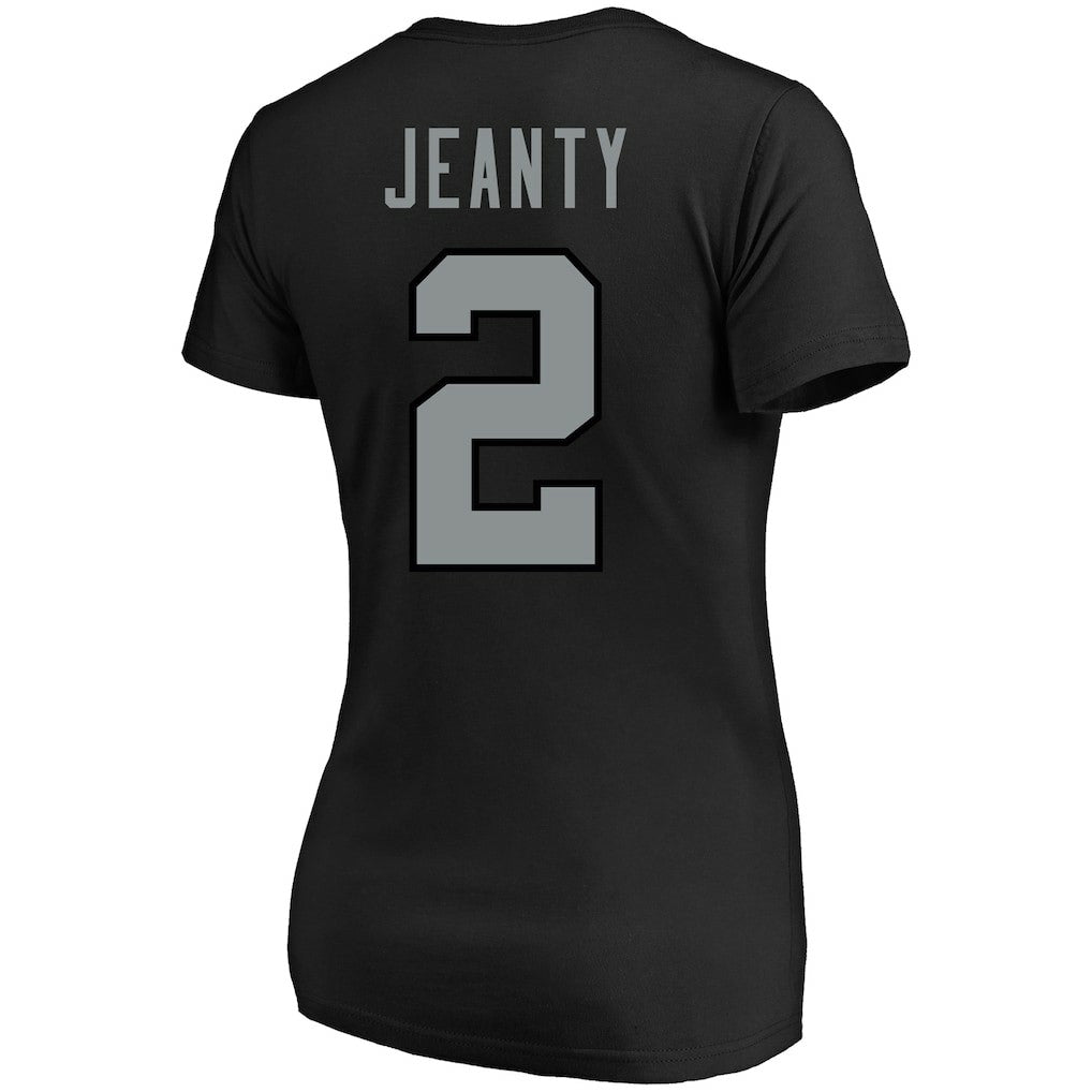 Ashton Jeanty Las Vegas Raiders Women's Plus Size Name & Number T-Shirt Black | Fanatics