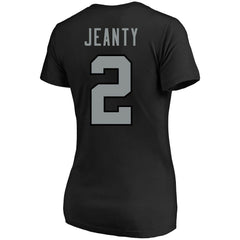 Ashton Jeanty Las Vegas Raiders Women's Plus Size Name & Number T-Shirt Black | Fanatics