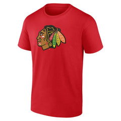 Chicago Blackhawks Primary Logo T-Shirt - Red - NHL