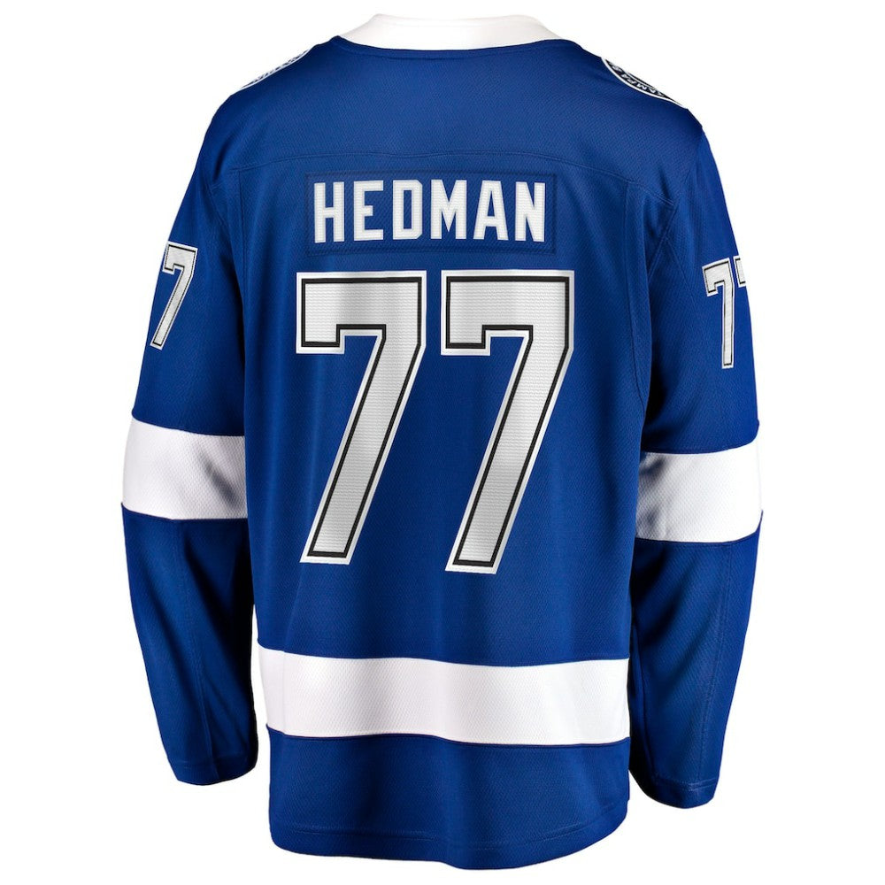 Victor Hedman Tampa Bay Lightning Fanatics Home Captain Patch Breakaway Jersey - Blue - NHL