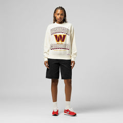 Washington Commanders Women's Tonal Arch Sweatshirt Cream | Mitchell & Ness
