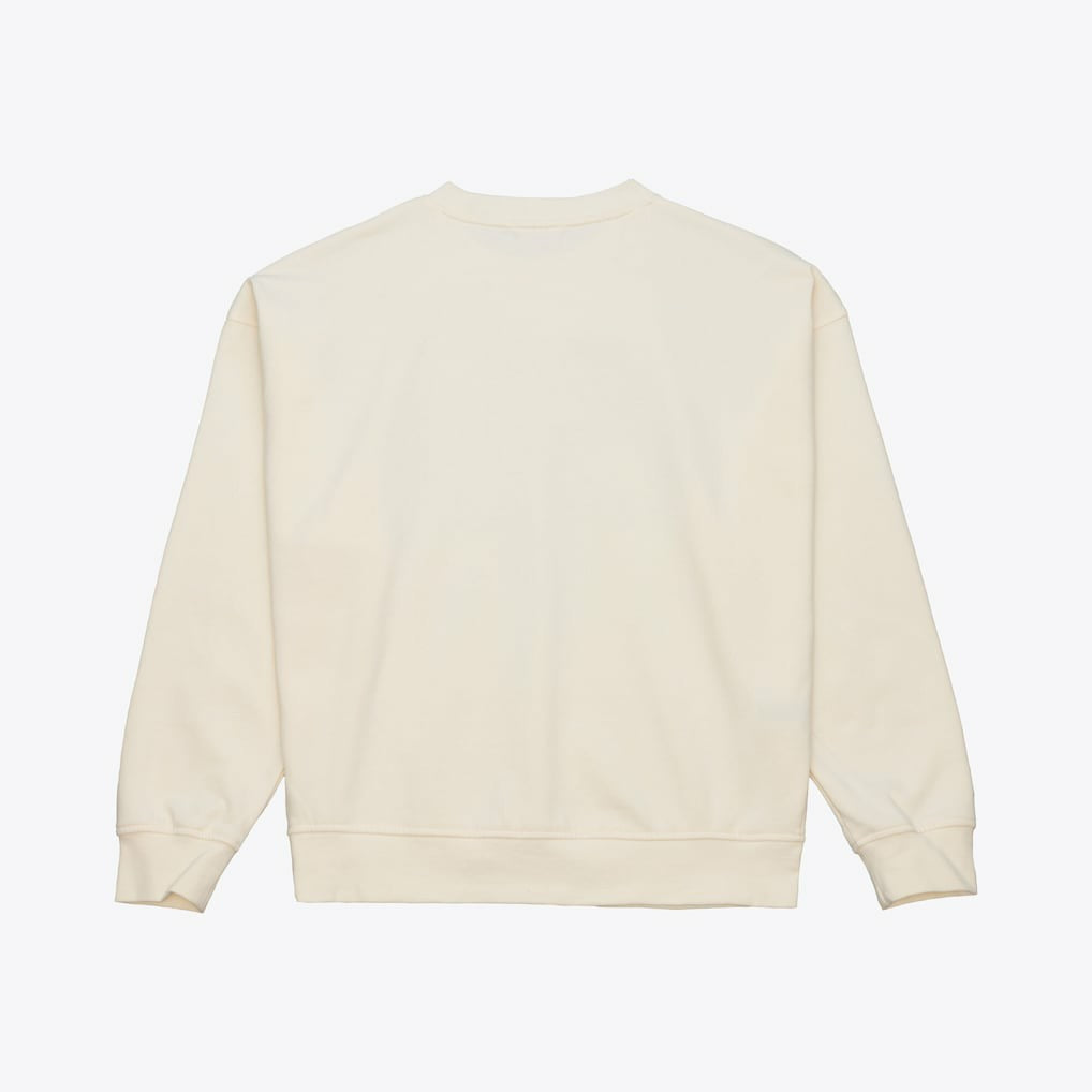 Miami Dolphins Women's Tonal Arch Sweatshirt Cream | Mitchell & Ness