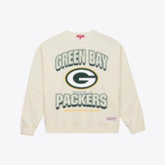 Green Bay Packers Women's Tonal Arch Sweatshirt Cream | Mitchell & Ness