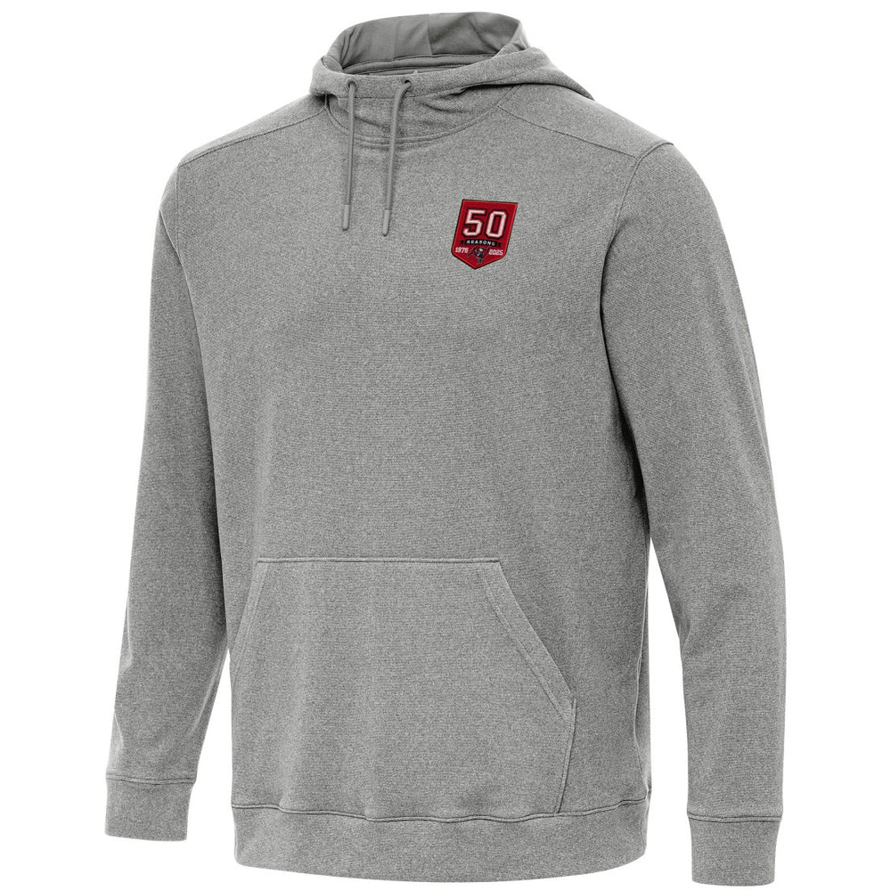 Tampa Bay Buccaneers Antigua 50th Season Cloud Hoodie Heather Black | NFL