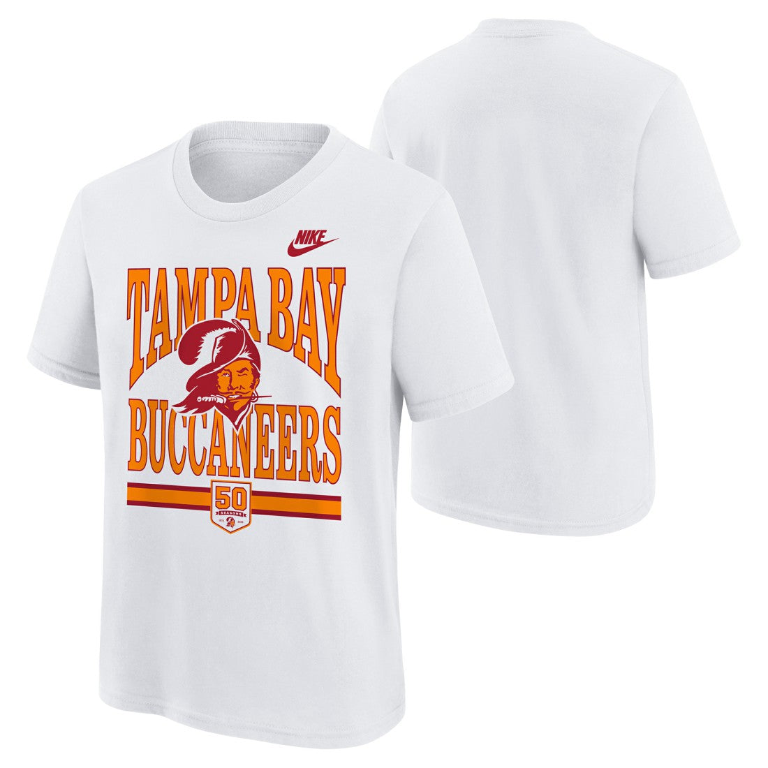 Tampa Bay Buccaneers Outerstuff Youth 50th Anniversary T-Shirt White | NFL