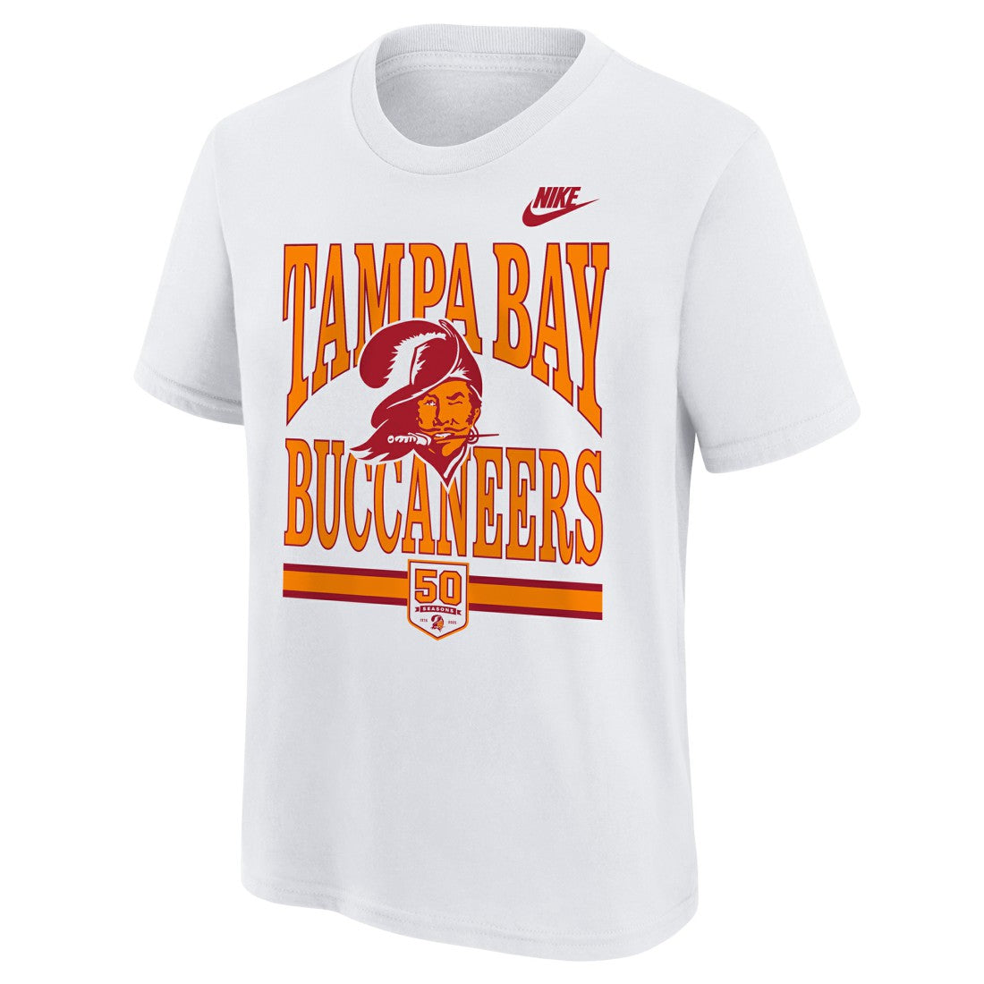 Tampa Bay Buccaneers Outerstuff Youth 50th Anniversary T-Shirt White | NFL