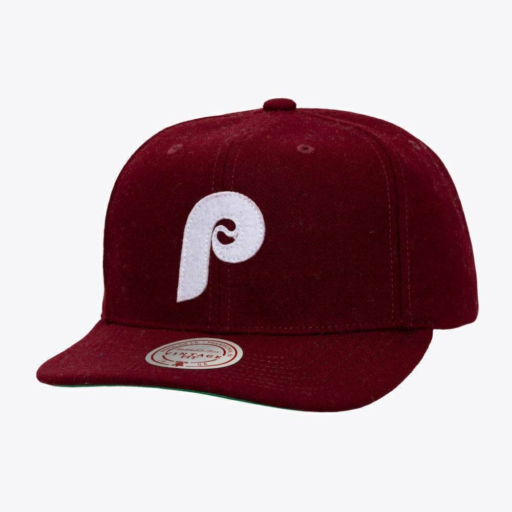 Philadelphia Phillies Vintage Fit Melton Wool Adjustable Hat - MLB