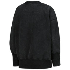 Dallas Cowboys Women's Delineate Mineral Wash Crewneck Sweatshirt Black | Mitchell & Ness