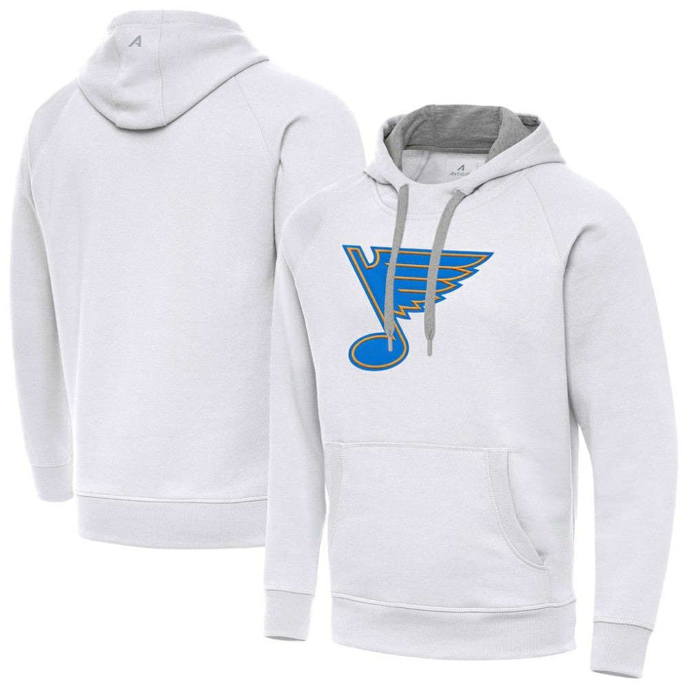 St. Louis Blues Antigua Victory Pullover Hoodie - White - NHL