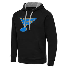 St. Louis Blues Antigua Victory Pullover Hoodie - Black - NHL