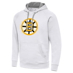 Boston Bruins Antigua Victory Pullover Hoodie - White - NHL