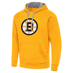 Boston Bruins Antigua Victory Pullover Hoodie - Gold - NHL