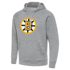 Boston Bruins Antigua Victory Pullover Hoodie - Heather Gray - NHL