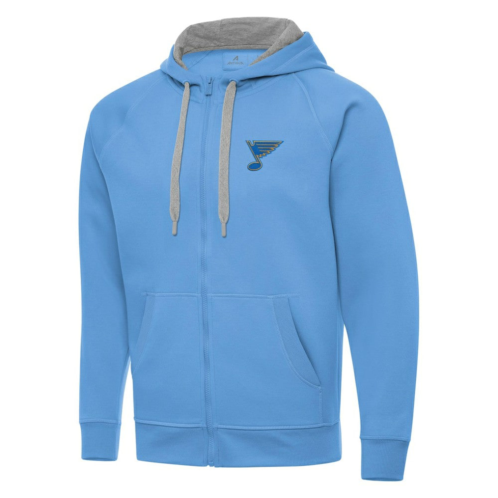 St. Louis Blues Antigua Victory Full-Zip Hoodie - Blue - NHL
