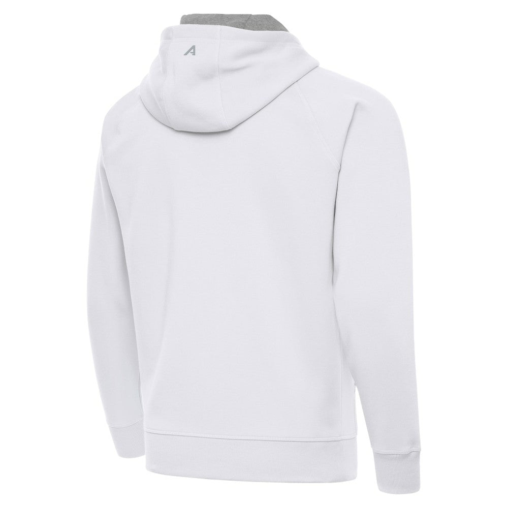 Boston Bruins Antigua Victory Full-Zip Hoodie - White - NHL
