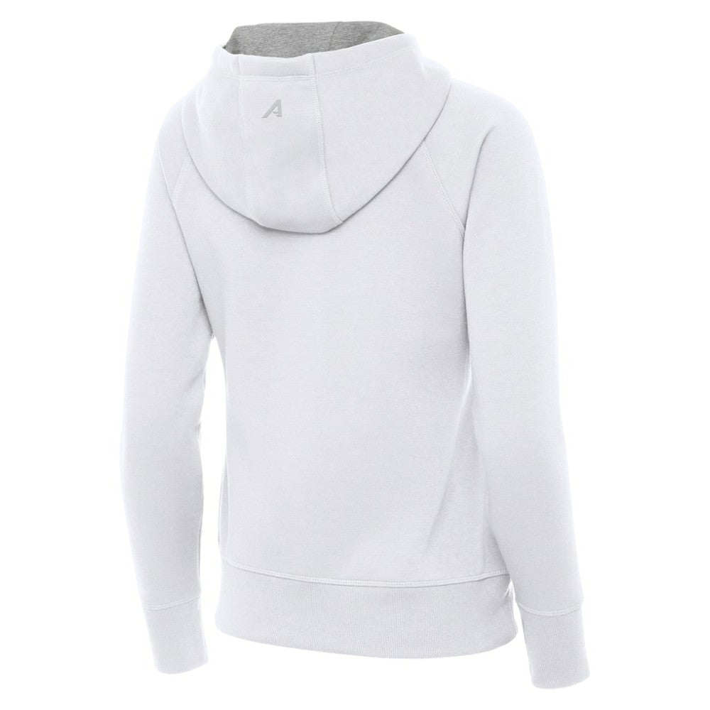 Boston Bruins Antigua Women's Victory Full-Zip Hoodie - White - NHL