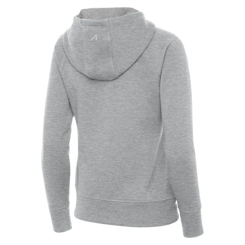 Boston Bruins Antigua Women's Victory Full-Zip Hoodie - Heather Gray - NHL