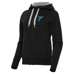 St. Louis Blues Antigua Women's Victory Full-Zip Hoodie - Black - NHL