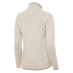 Boston Bruins Antigua Women's Fortune Half-Zip Pullover - Oatmeal - NHL