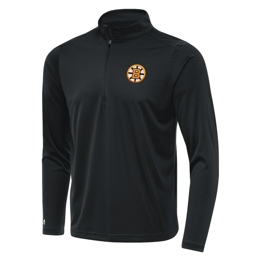 Boston Bruins Antigua Tribute Lightweight Quarter-Zip Pullover - Gray - NHL
