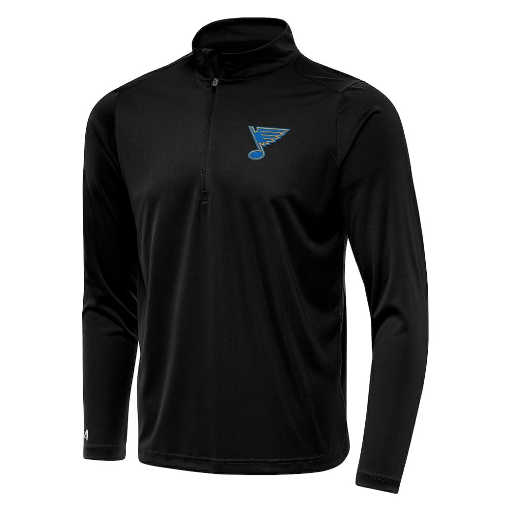 St. Louis Blues Antigua Tribute Lightweight Quarter-Zip Pullover - Black - NHL