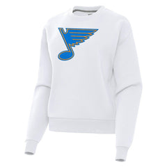 St. Louis Blues Antigua Women's Victory Pullover Sweatshirt - White - NHL